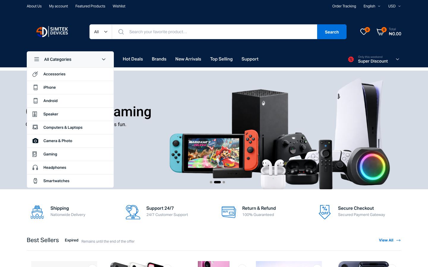 Simtek Devices homepage