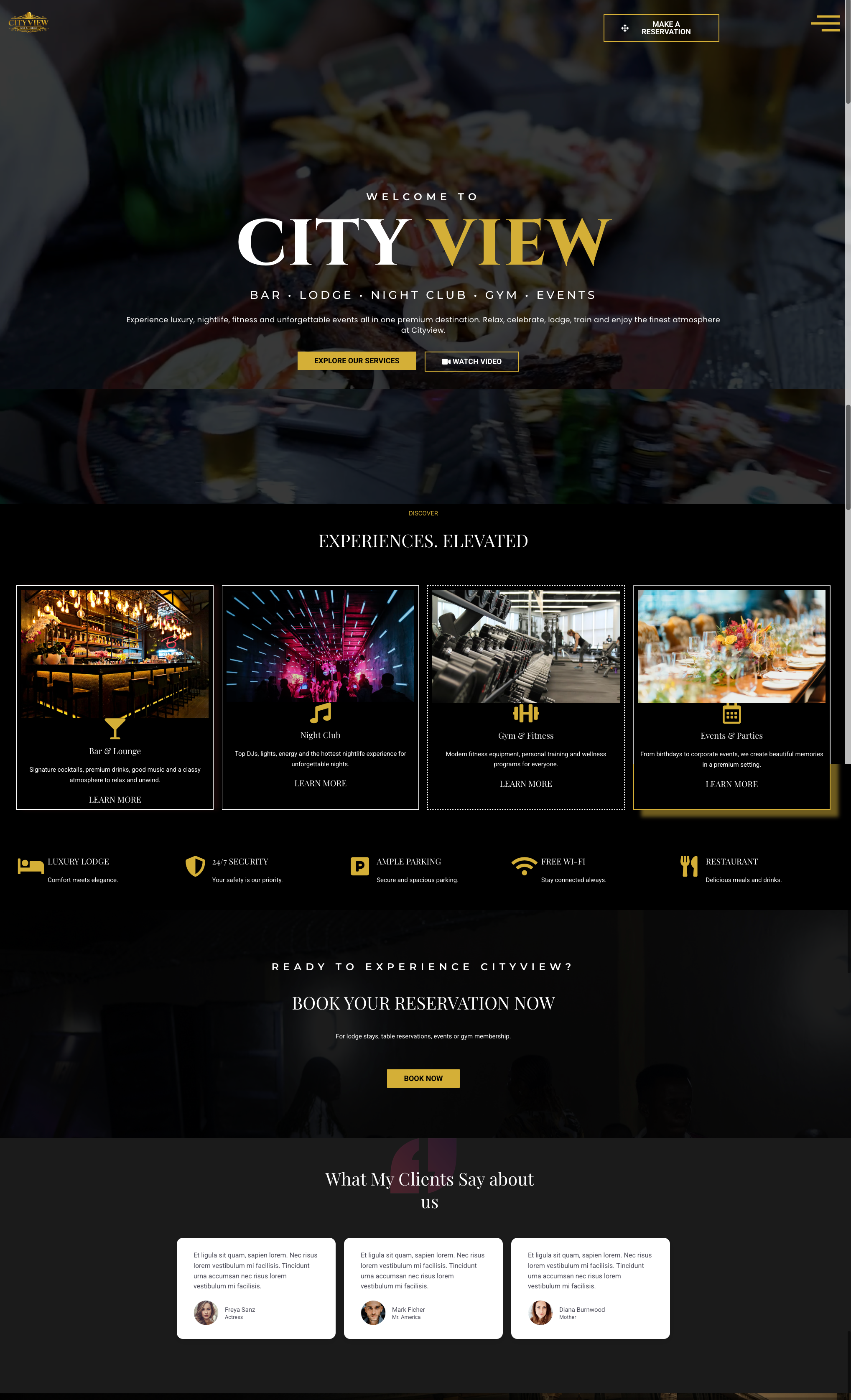 Night Club Website