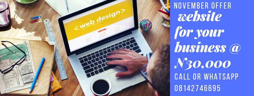 Cheapest website design services in Nigeria